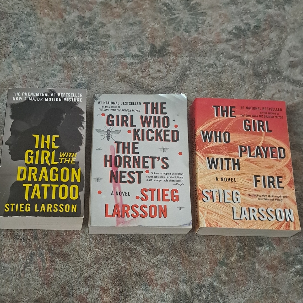 Stieg Larsson Book Trilogy Set.  Used Condition.  See Pics
